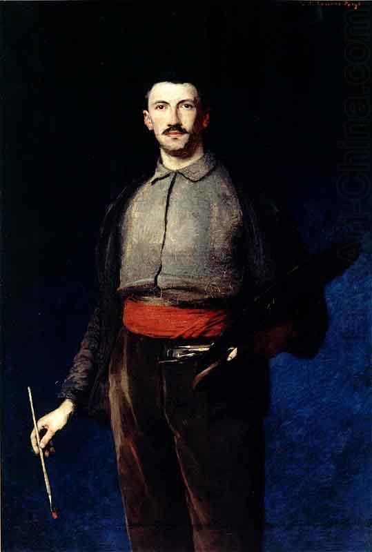 Ludwik de Laveaux Self portrait with a palette china oil painting image